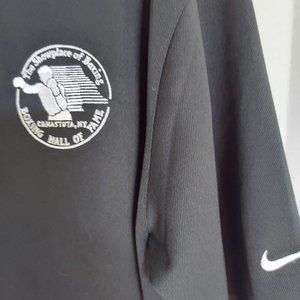 Nike Boxing Men's Polo Shirt Black Large Dri-Fit UV Hall of Fame